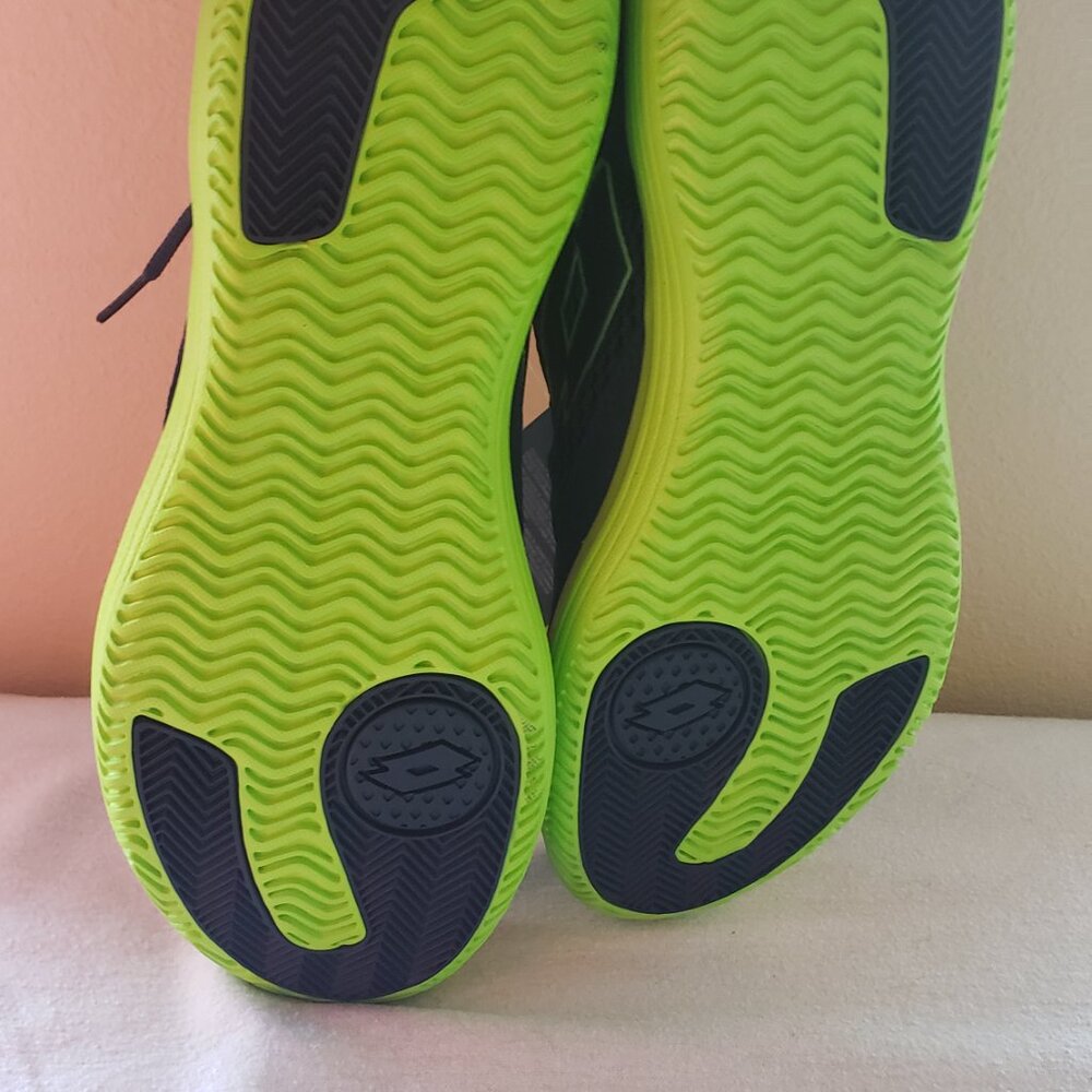 New Lotto Navy Neon Green Sneakers. Men 11,5 - Picture 3 of 10